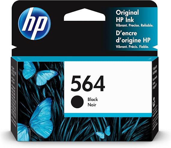 Amazon.com: HP 564 (CB316WN) - Cartucho original, color negro : Productos  de Oficina