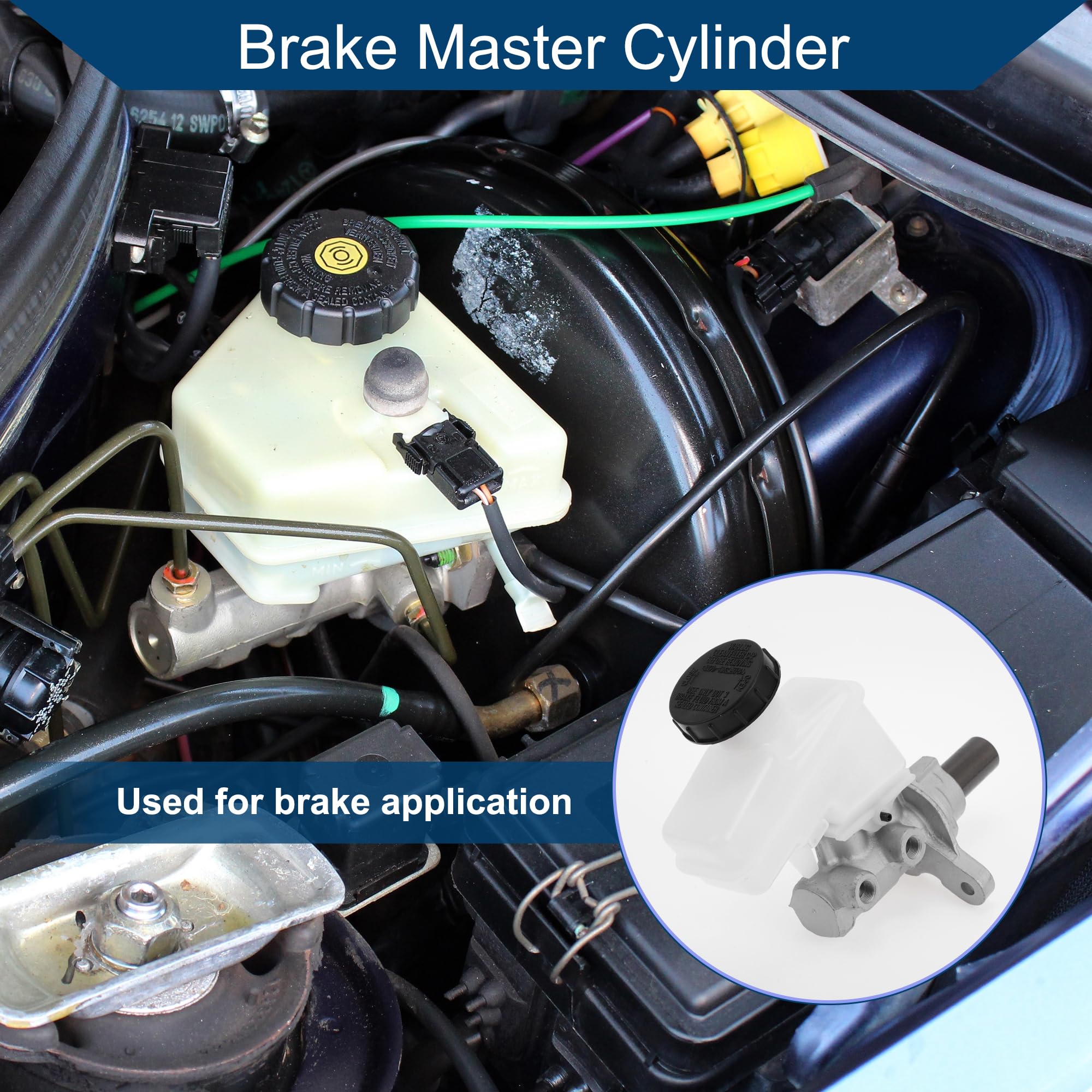 Maître-Cylindre De Frein Pour Suzuki Grand Vitara 09-15 1 Pc | Ton Argent Blanc, Alliage Aluminium, Compartiment Moteur, 1 Pc, OE 5110065JA0/51100-65JA0, Utilisation Remplacement Direct