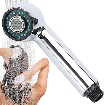 Handheld Shower Head High Pressure - Powerful Adjustable Portable Small RV Camper Shower Head, Bathroom Accessories & Detachable Hand Showerhead for Home, Apartment, Dorm, Hotel & Outdoor Bathtub