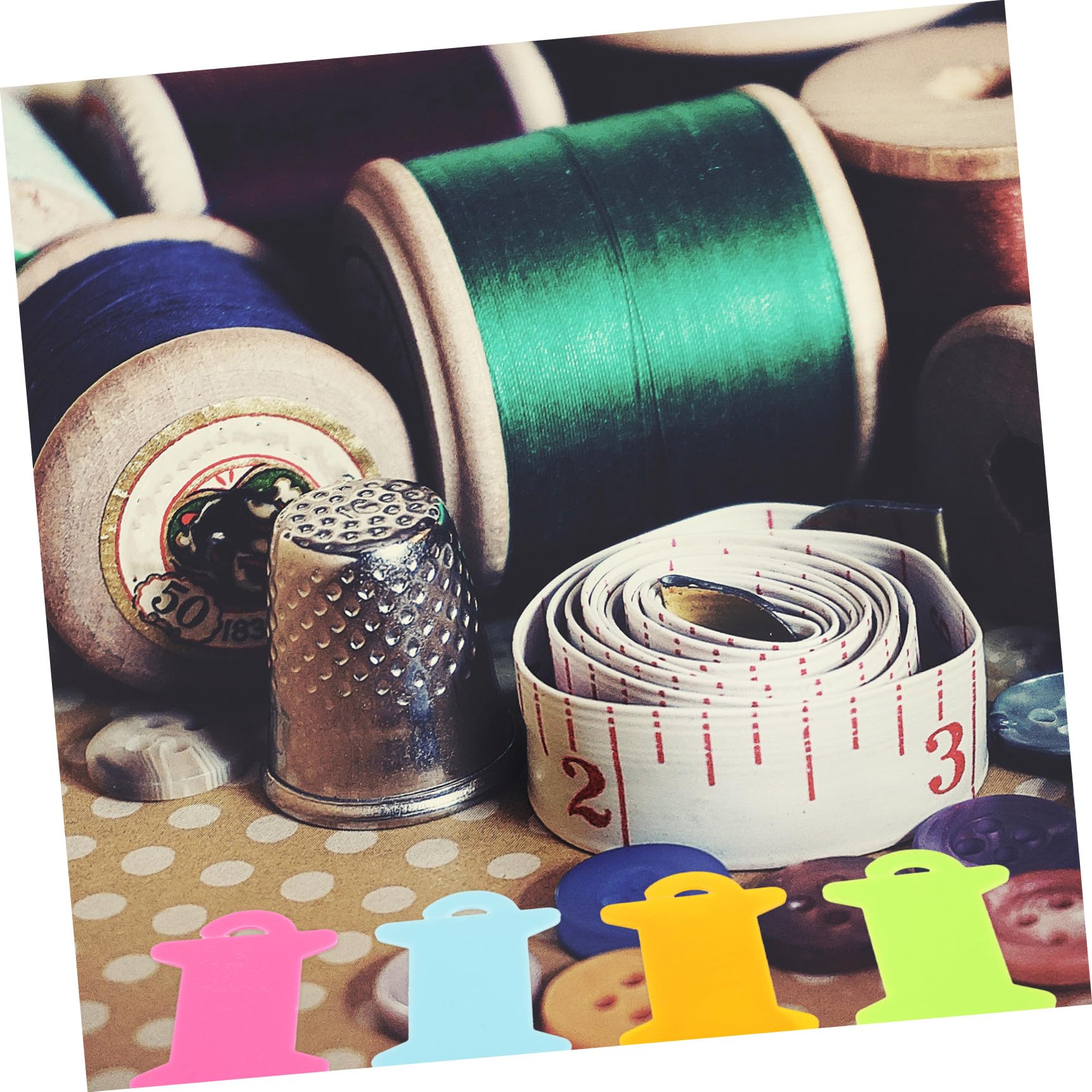 Lurrose 5 Sätze Großes Teiliges Garnspulen Wickelbrett Kunststoff Für Stricken Kreuzstich Und Diy Handarbeiten Fadenorganizer Bunten Farben Für Ihr Nähzubehör 100 Stück * 5