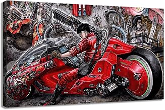 AFLE Akira Poster,Akira Red Fighting,Anime Wall Decoration Canvas Wall Art For Living Room Decor Aesthetic Vintage Posters & Prints Cute Room Decor Aesthetic Space Poster,16x24 inches,Unframed