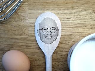 Gregg Wallace's Face Engraved on a Wooden Spoon (30cm), Birthday, Christmas Gift. MasterChef TV Judge, Alongside John Torode. BBC Good Food
