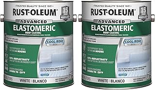 Rust-Oleum 750 Elastomeric Roof Coating, Gallon, White, 2 Pack