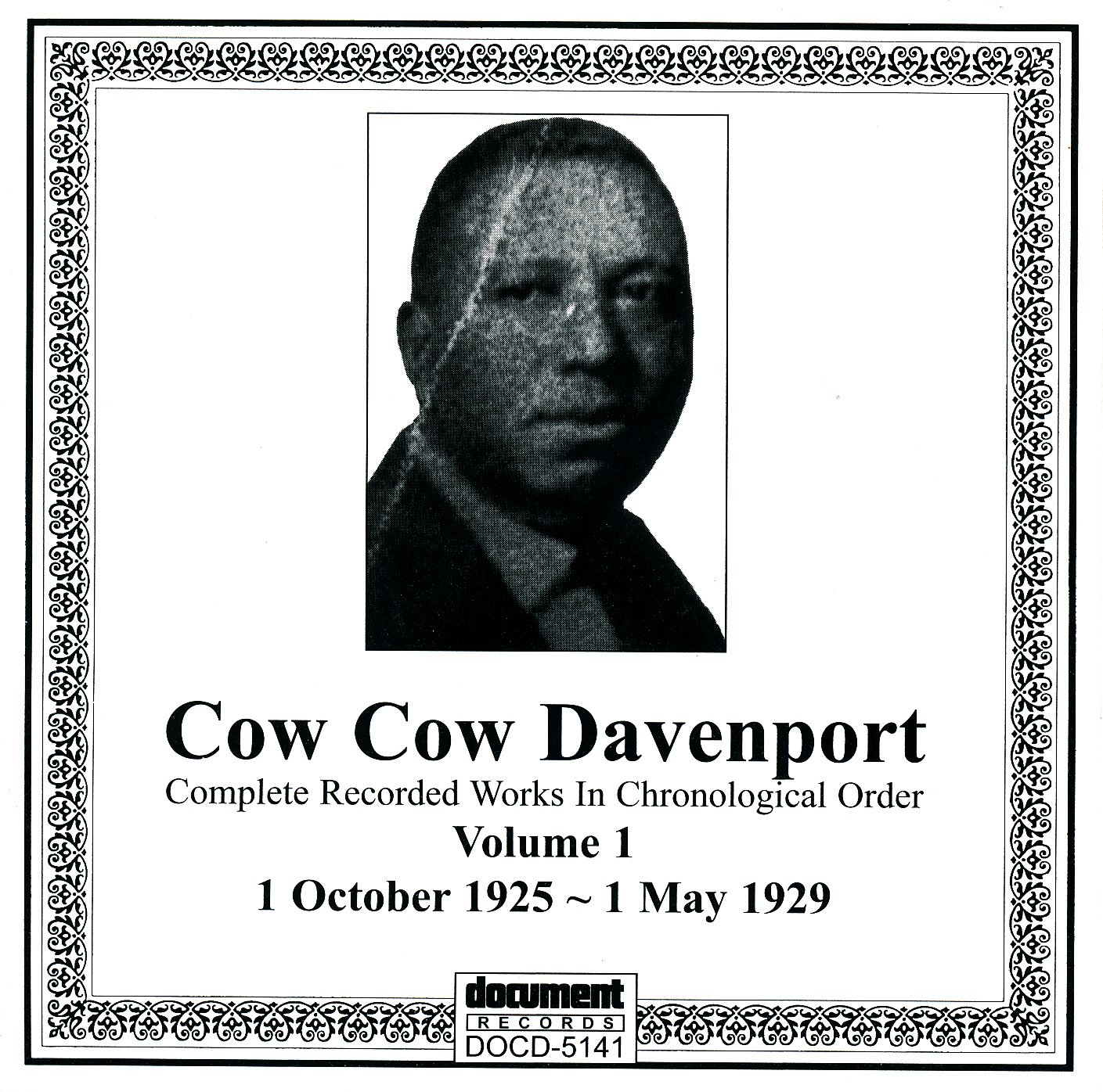 Complete Recorded 1 [Audio CD] Davenport, Cow Cow and Document