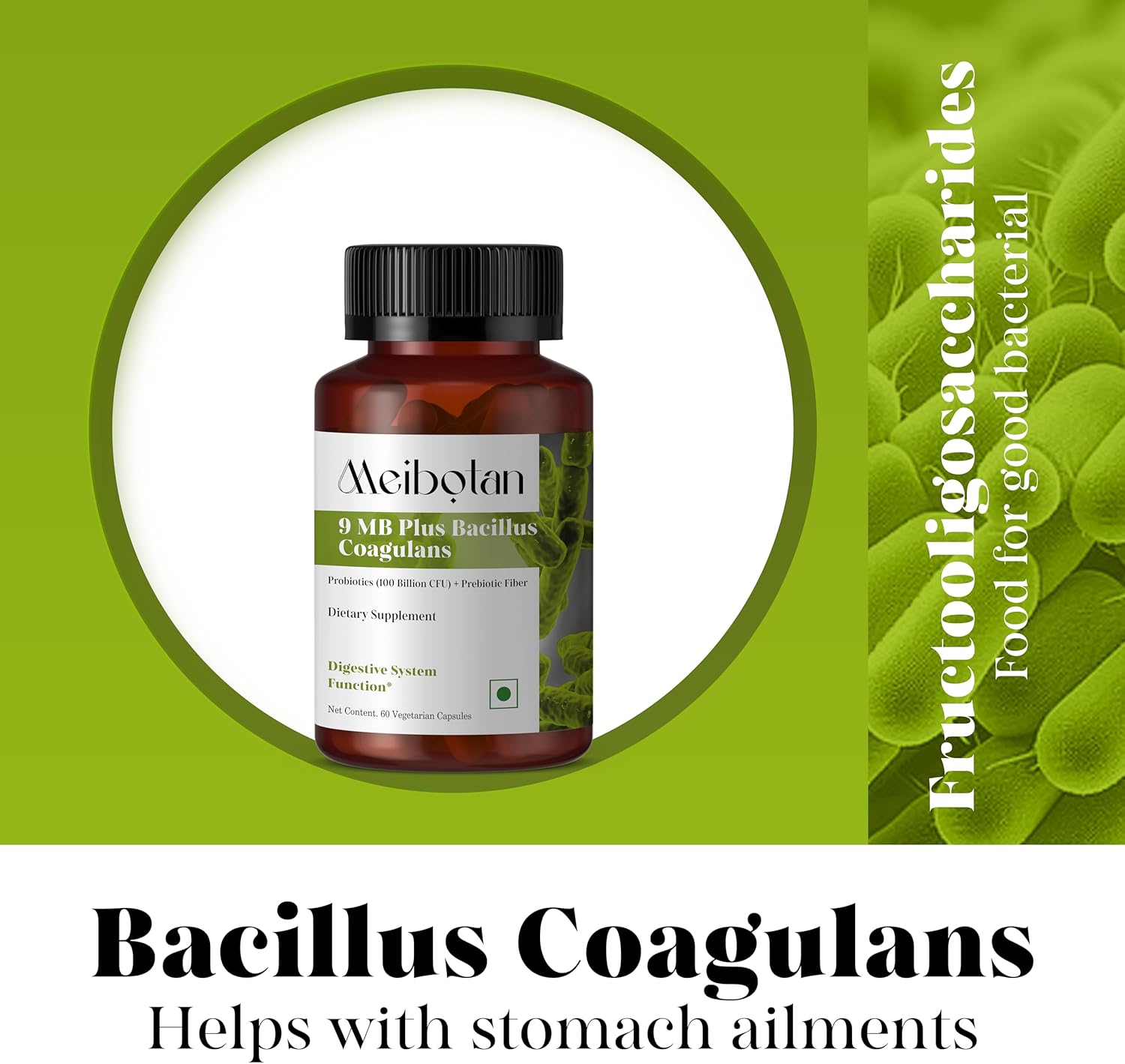 Bacillus Coagulans 100 Billion - Natural Probiotic Supplement Supporting Digestive Health,Diarrhea,Gas & Bloating GI & Overall Gut Health for Men & Women (60 Veg Capsules) - Image 7