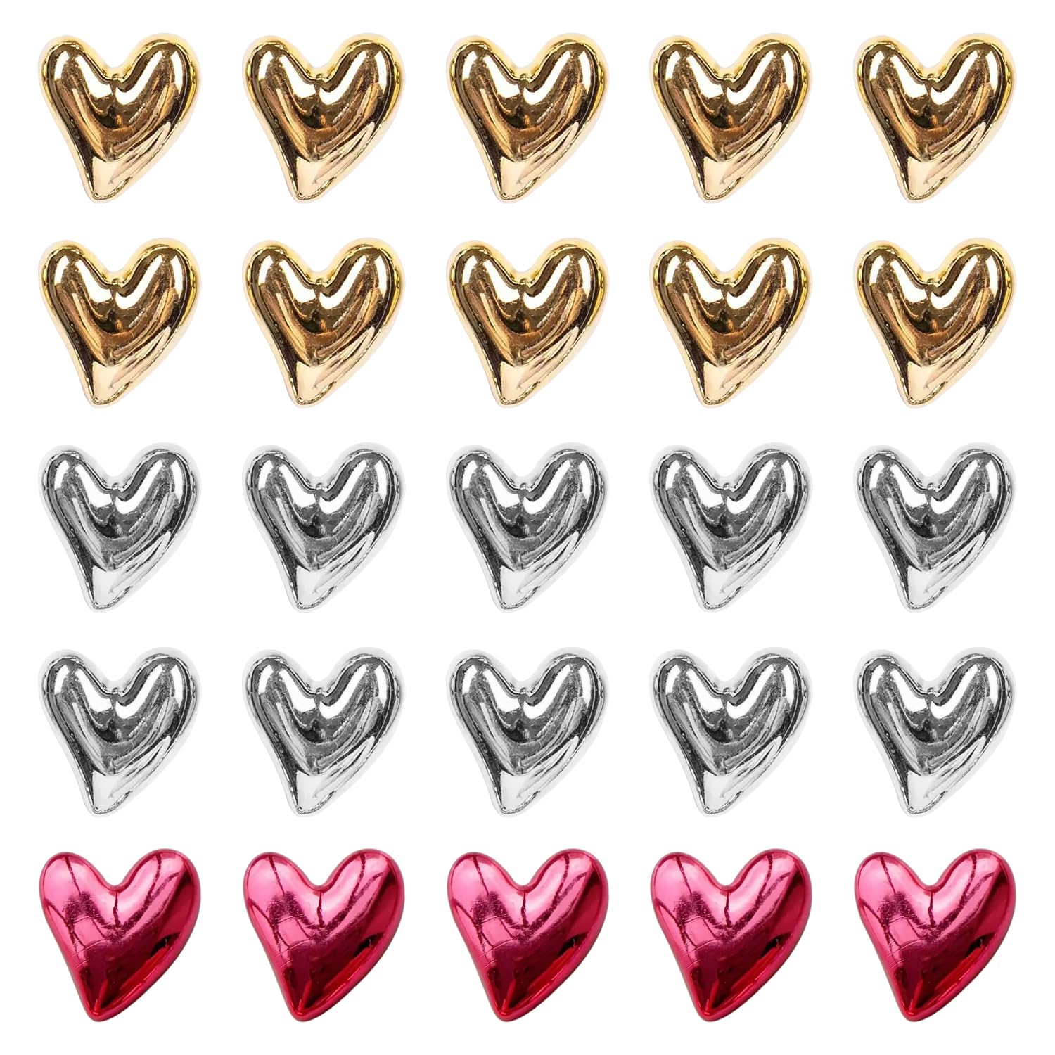 Ejufns A 25 Heart-Shaped Magnets, Love-Shaped Magnetic Ornaments, Creative Retro Magnetic Stickers, Holiday Party Gifts, Home Ccessories.