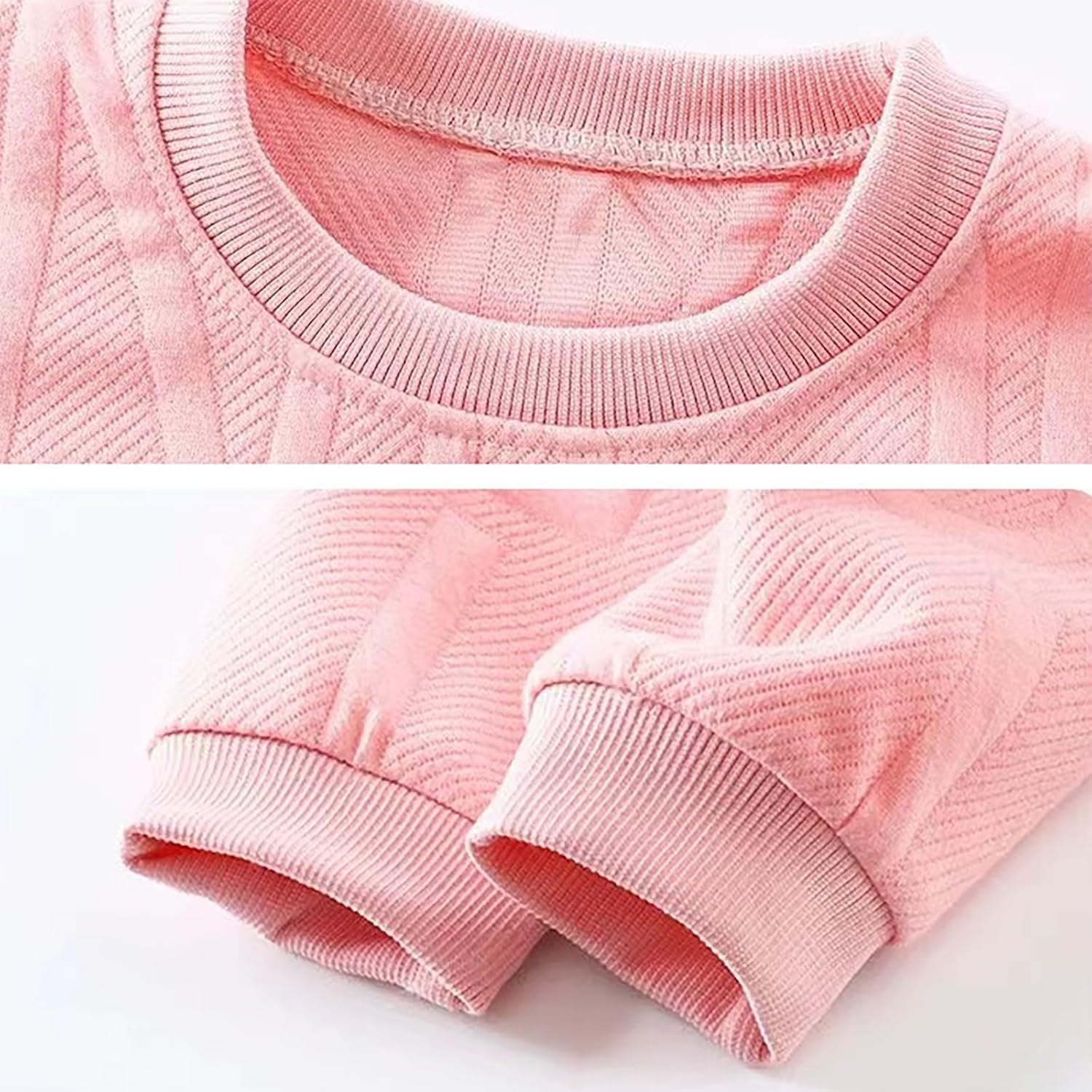 Girls Boys Toddler Letter Embroidery Hoodless Sweatshirt Crewneck Lightweight Top Long Sleeves Comfort Fall Sweatshirt