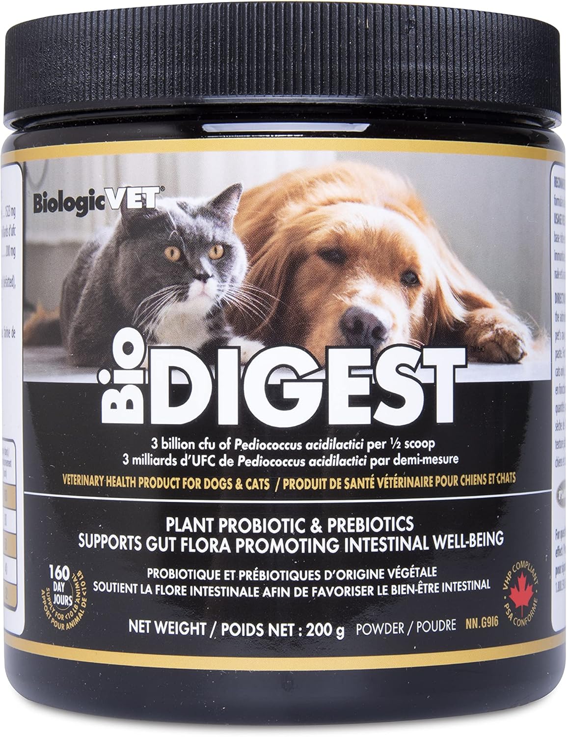 BiologicVET BioDIGEST Plant Probiotic, 200g AllNatural Advanced Dog