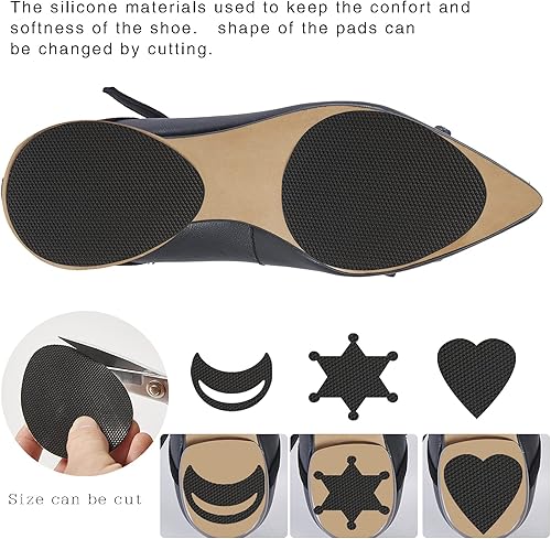Miniatura 2 de Almohadillas antideslizantes para zapatos en la parte inferior de los zapatos, protector de suela de zapatos, almohadillas antideslizantes para