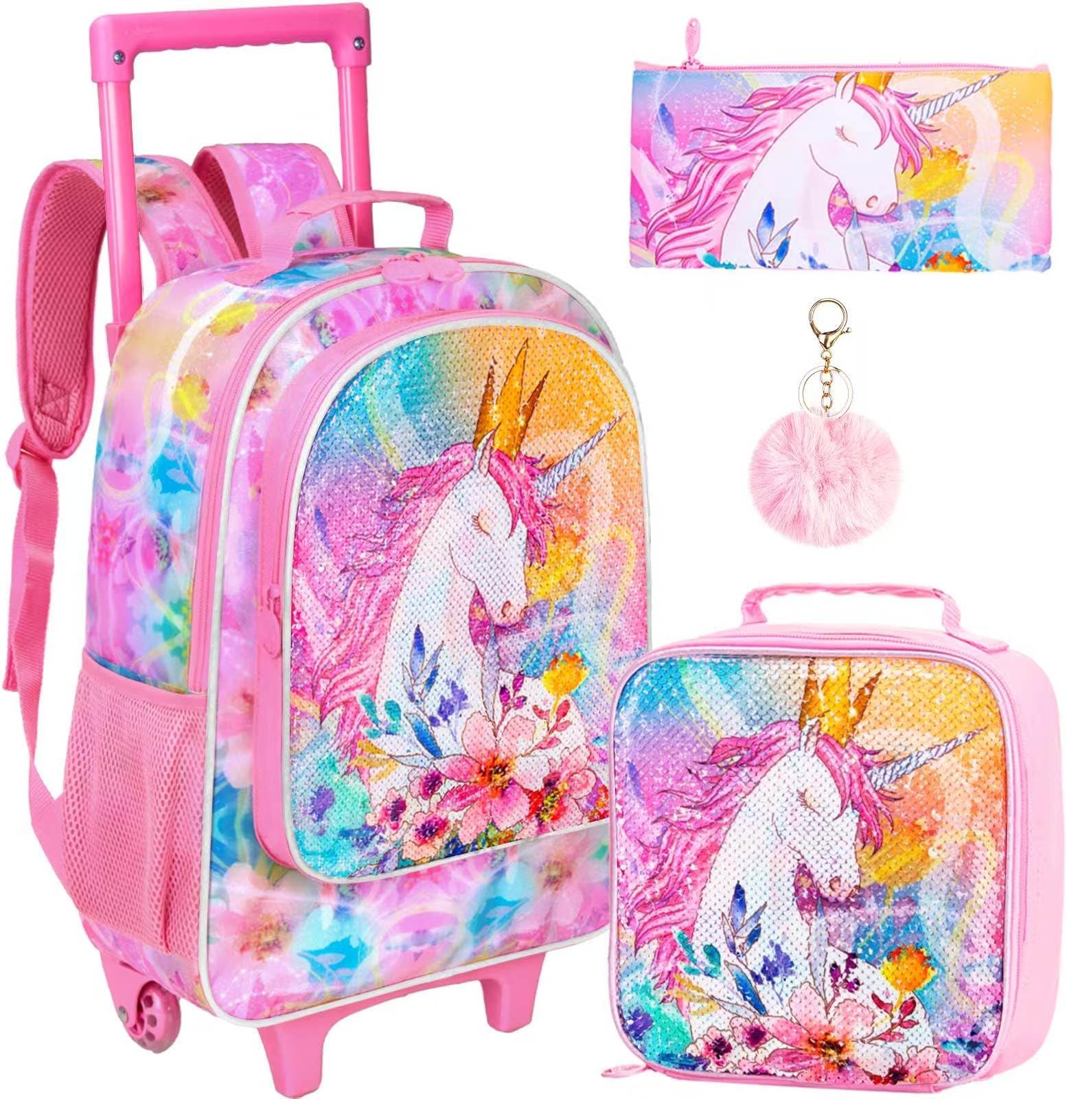 Kids Rolling Backpack Unicorn