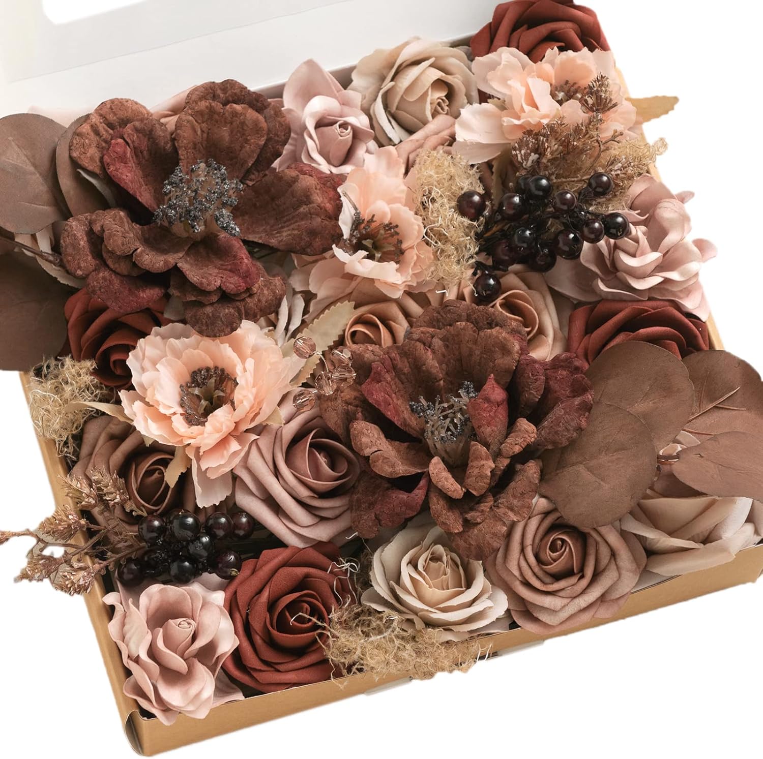 Ling's Moment Artificial Flowers and Greenery Combo Box Set