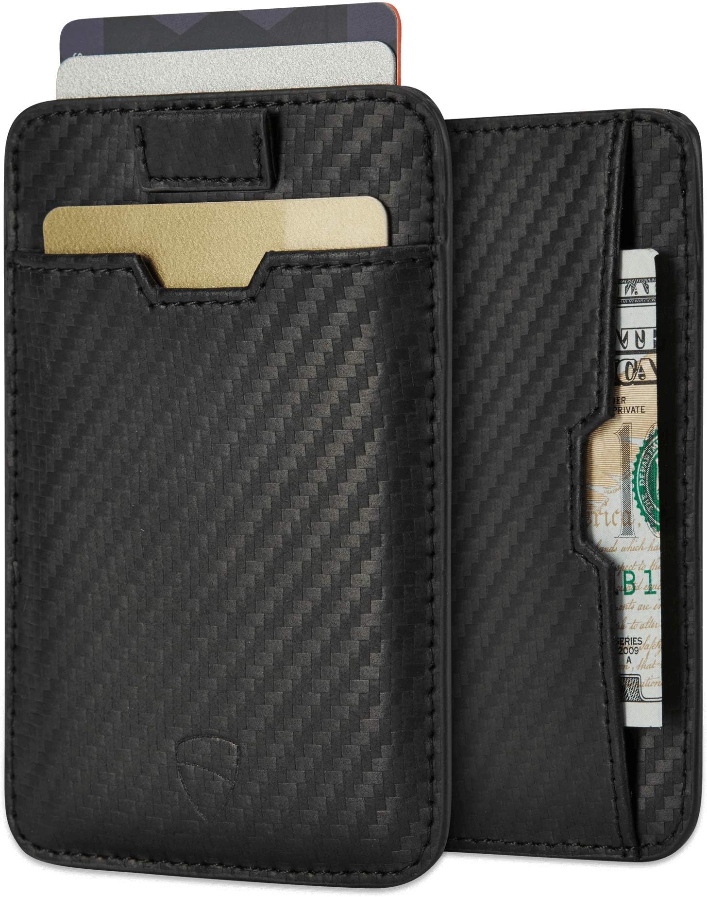 Chelsea Mens RFID Blocking Slim Leather Card Wallet - Minimalist Front Pocket Cardholder