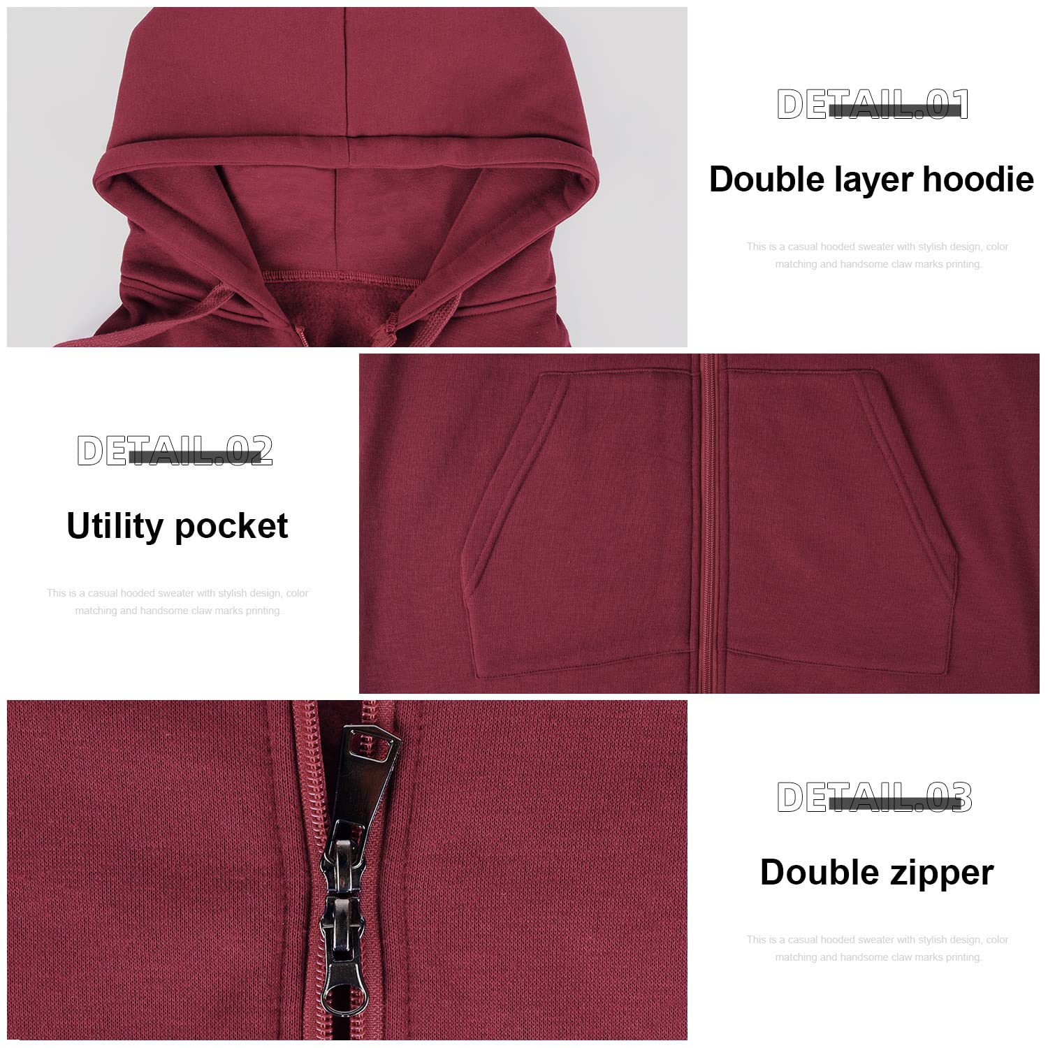 Tuopuda Donna Felpe con Cappuccio Giacca Elegante Scollo a V Top Manica Lunga Cardigan Felpe con Zip 2 Tasche Autunno Invernali Sweatshirt Cappotto Eleganti Pullover Hoodie Jumper