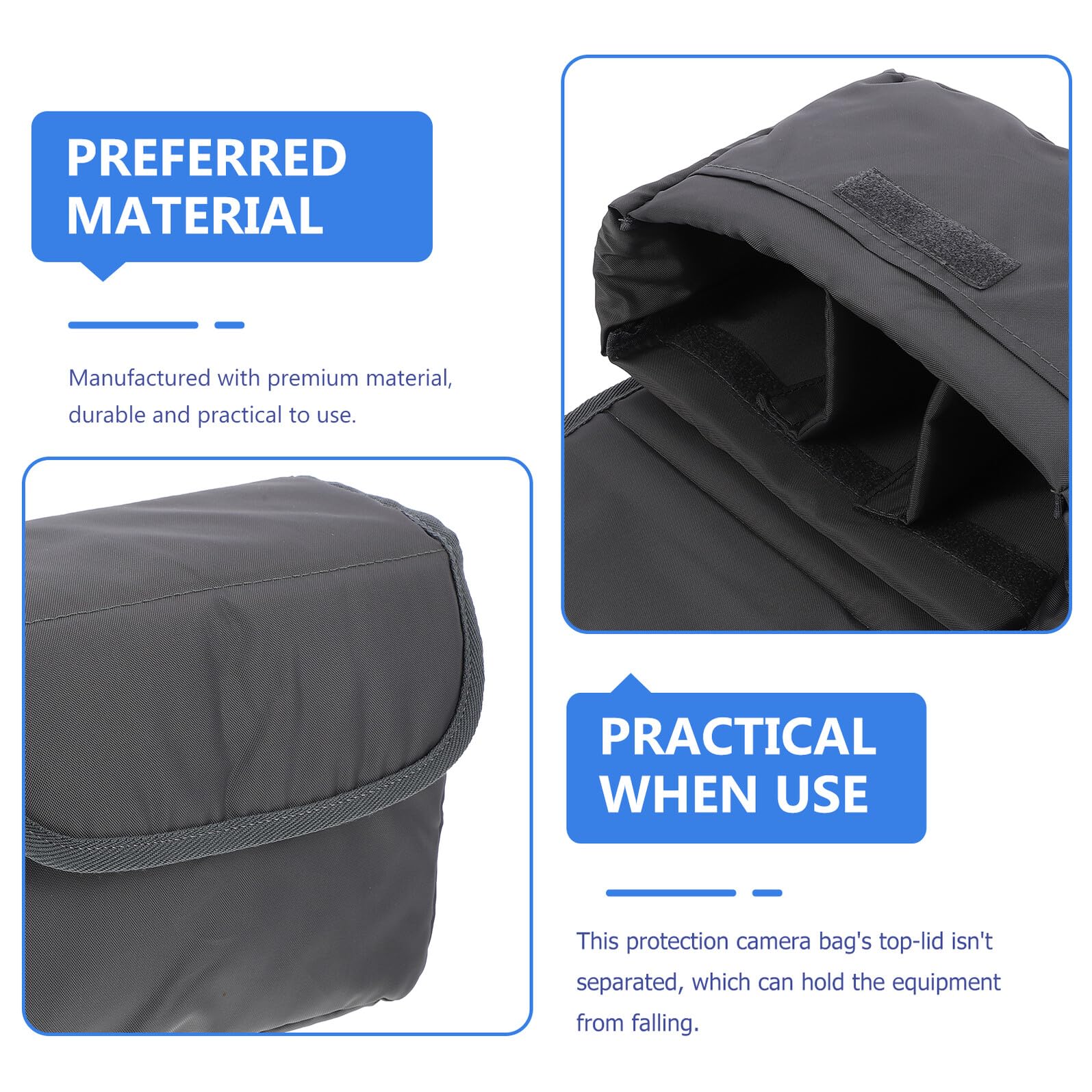 Toddmomy Bolsas para Cámaras DSLR Inserto De Protección para Lente y Flash Bolsa Portátil para Cámara Fotográfica