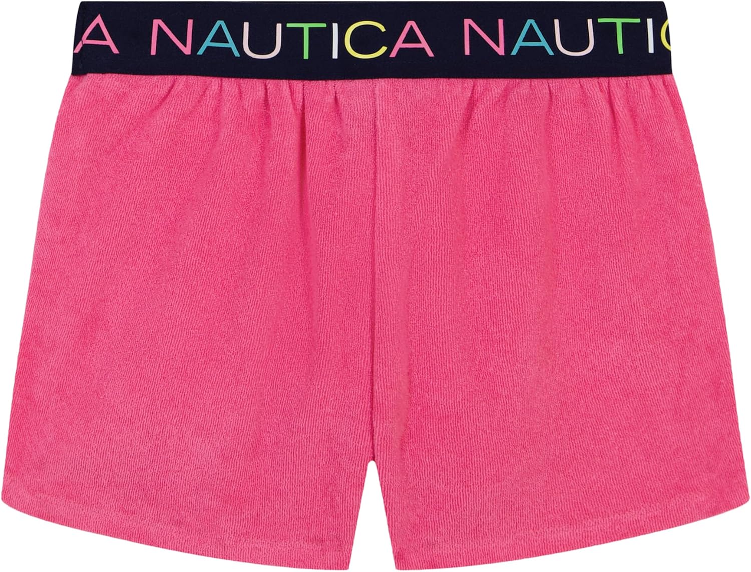Nautica Girls' Pull-on Shorts with Logo Elastic Waistband