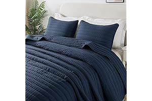 Navy Blue Soft Bedding Quilt Sets