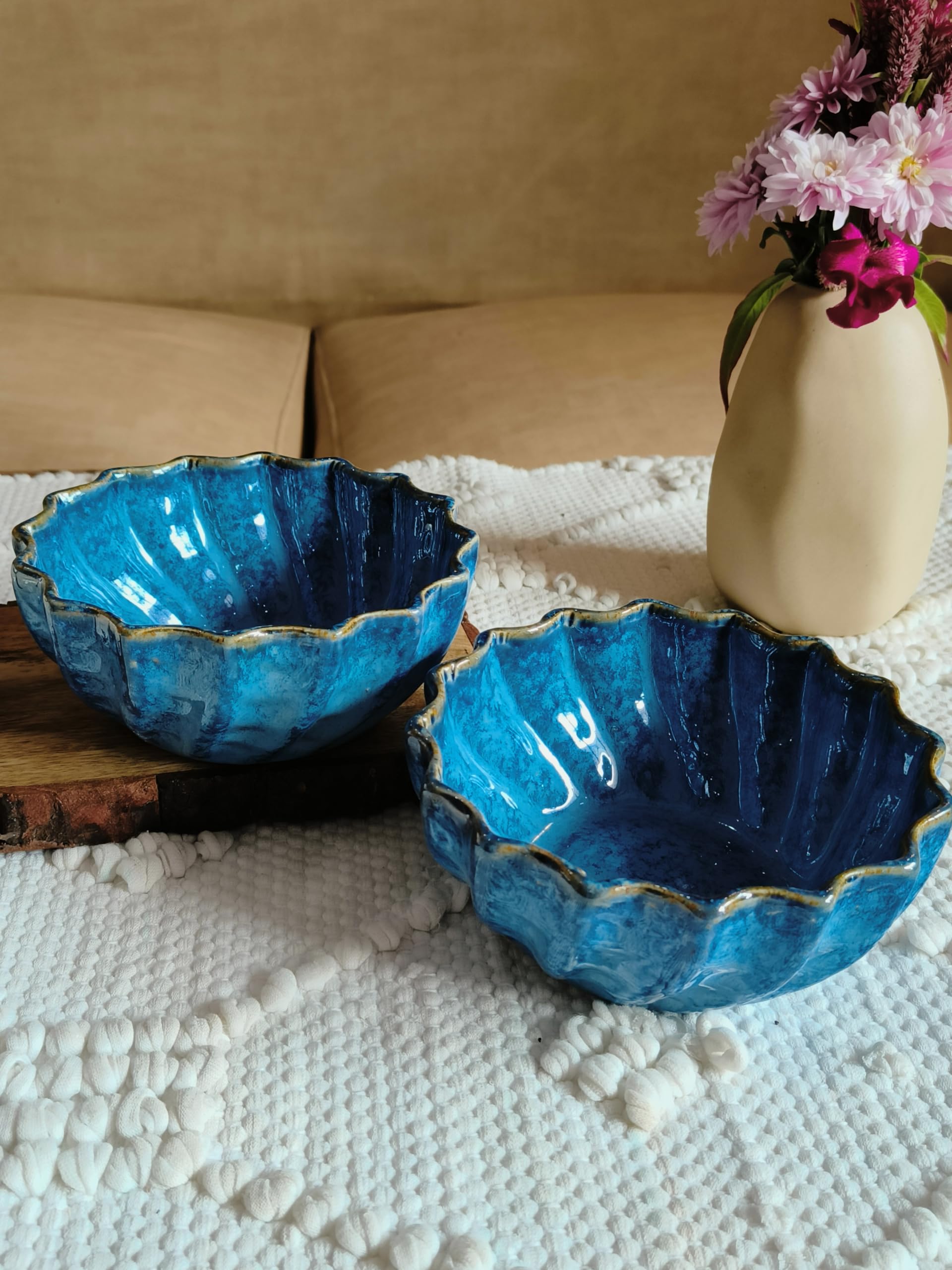 Niyara Stoneware Handmade Ceramic Stylish Premium Bowls Serving Bowls Microwave Dishwasher Safe (Blue Moraccan) (B0CFTVGSKR) Amazon Price History, Amazon Price Tracker