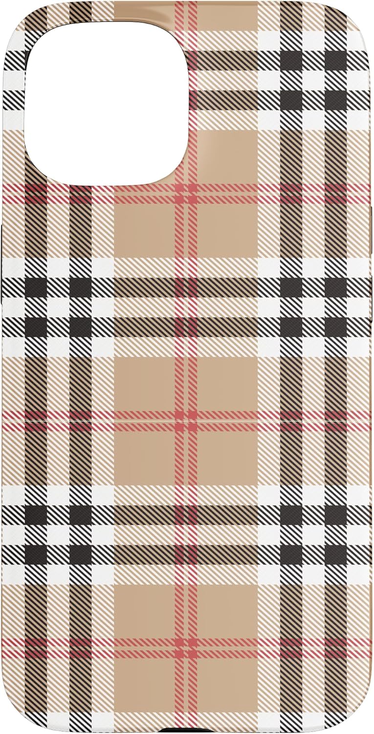 iPhone 15 Checkered Plaid Flannel Gingham Pattern Case