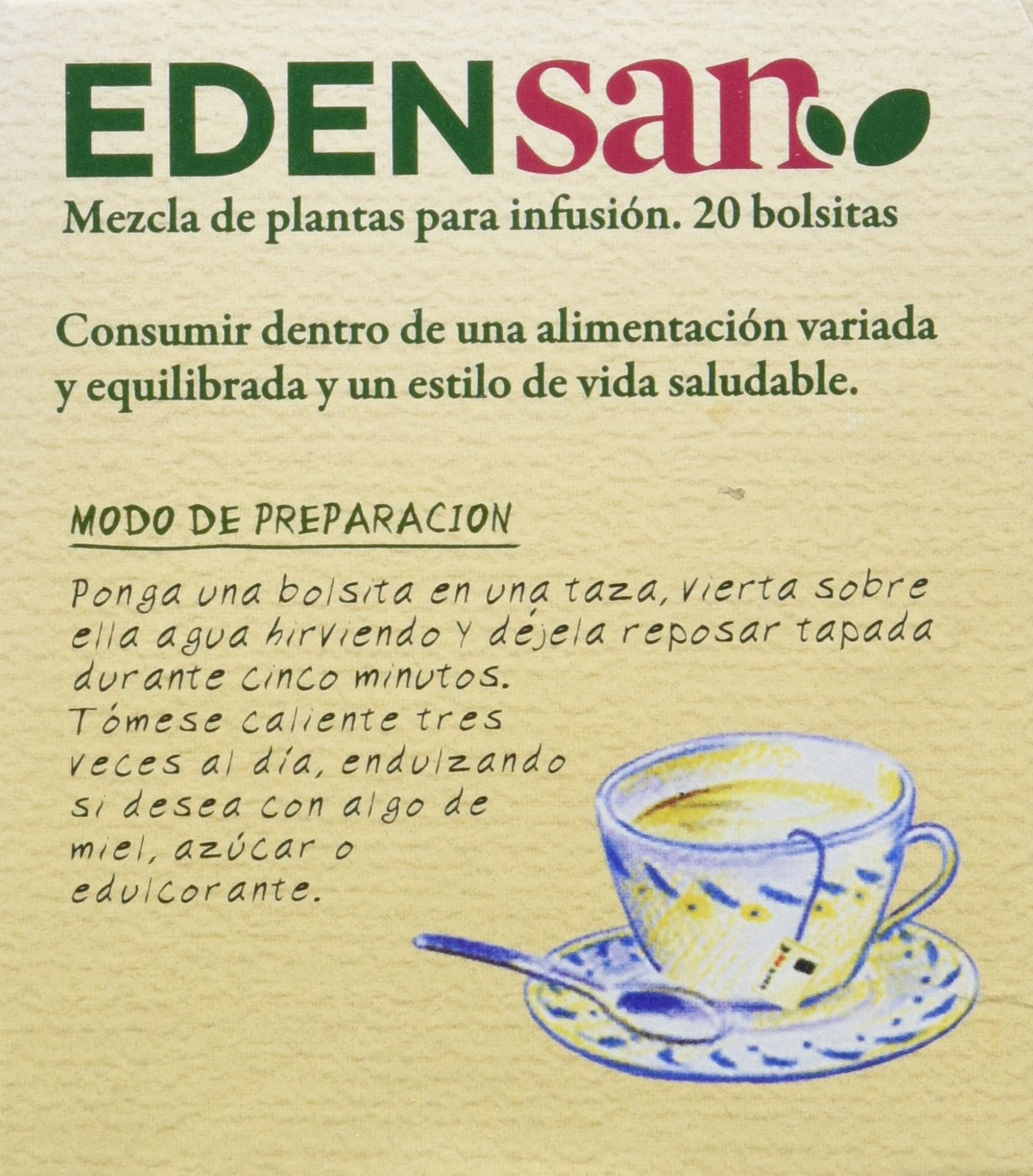 Dielisa Edensan 16 Col Filtros 20 bolsitas
