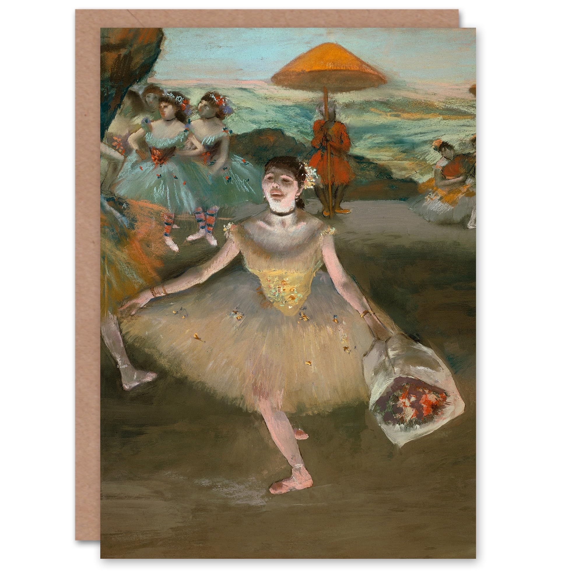 Artery8 Edgar Degas Art Card Dancer with Bouquet Bowing