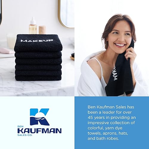 Miniatura 7 de Ben Kaufman - Toalla removedor de maquillaje facial, toalla absorbente para secar tu cara, suave y lavable a máquina, toalla de algodón para el
