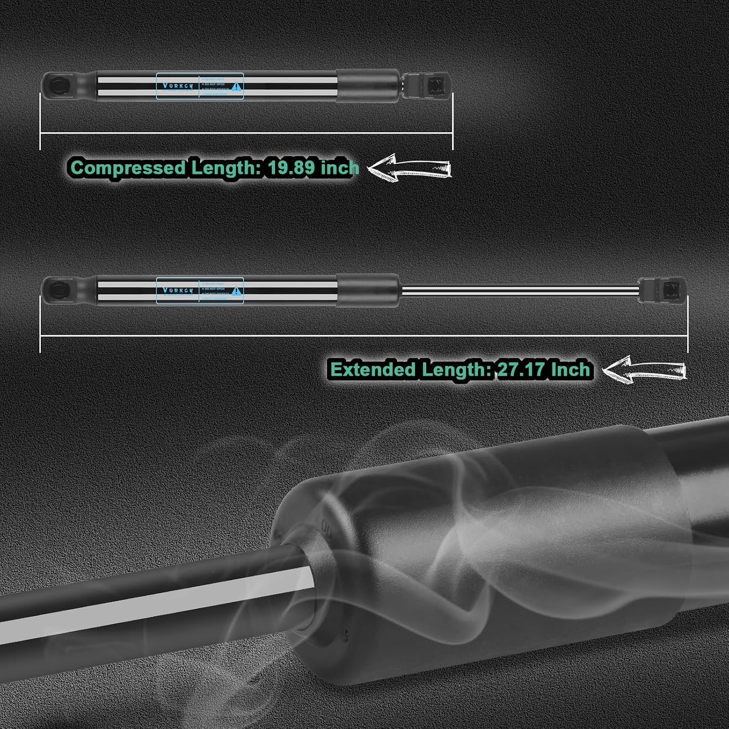 Vurkcy 2 PCS Rear Hatch Shocks Struts Lift Gate Supports Gas Springs Fit for Toyota Sequoia 2008 2009 2010 2011 2012 2013 2014 2015 2016 2017 2018 2019 2020 2021 2022 2023, Replace 6656 PM3173