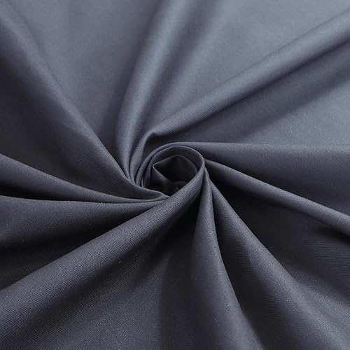 Miniatura 2 de Cortina de ducha de tela para cabina, cortinas de ducha con degradado negro y gris para baño, cortinas de baño impermeables, 54" An x 72" Al