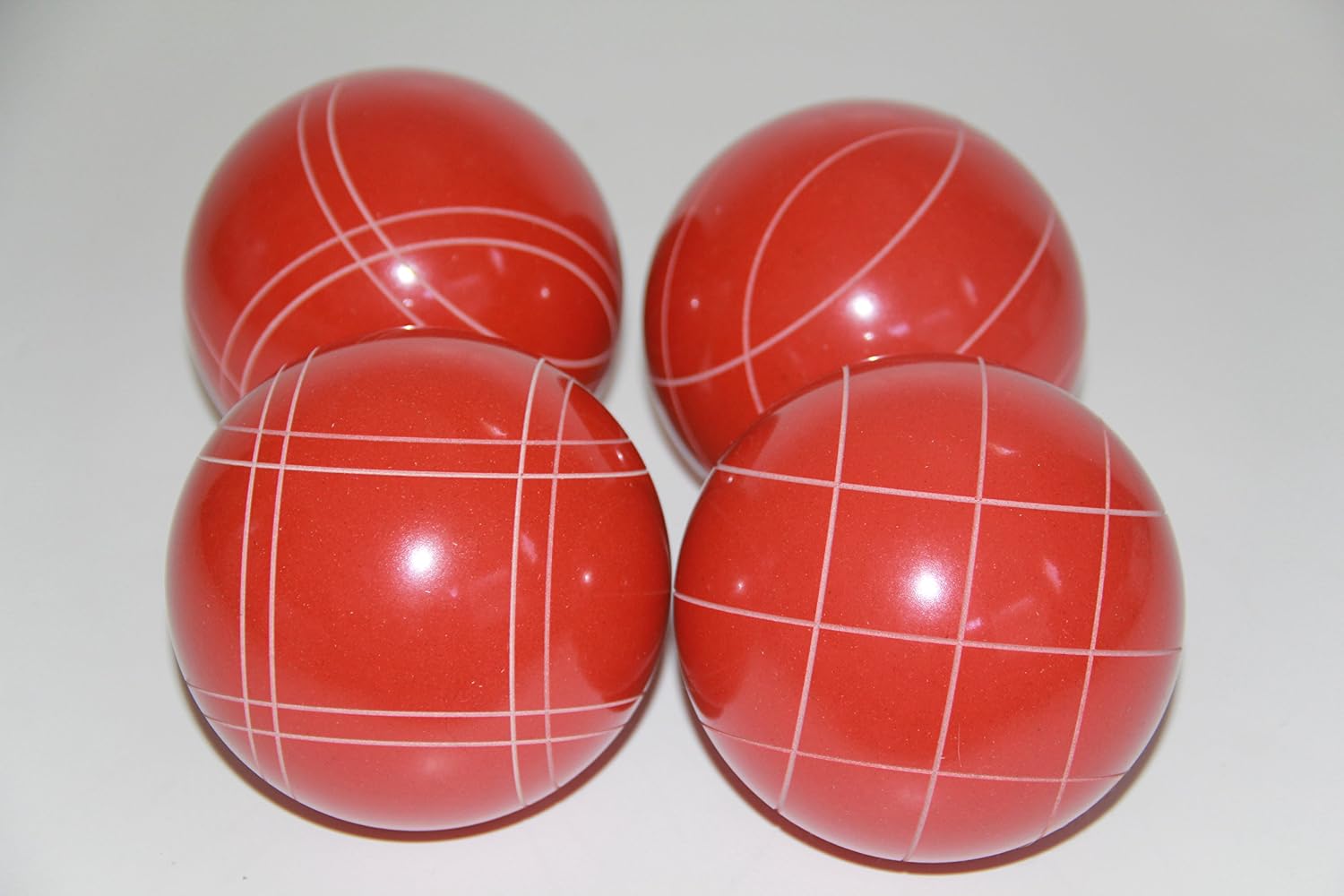 BuyBocceBalls Listing - Made in USA, Premium Quality Official Tournament 4 Ball Bocce Set, Regulation Size and Weight, 998 Grams (2 lbs. 3 oz.) - Dark Orange 110mm, 998 Grams (2 lbs. 3.2 oz.)