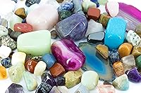 Vista 2 de Roly Poly Gránulos de plástico para pulir piedras, cuentas de relleno, suministros de vasos en bolsa resellable resistente (3 libras)