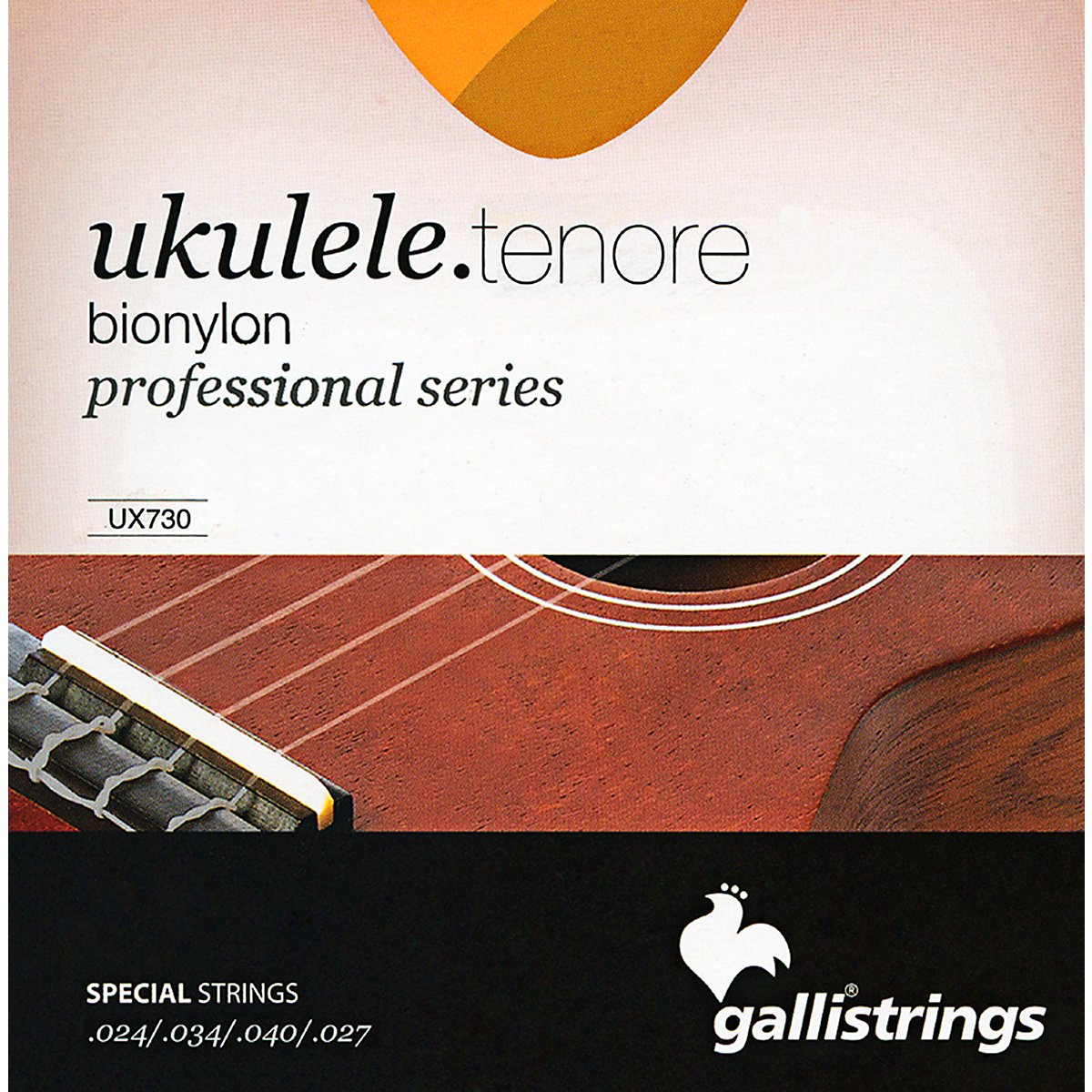 Galli UX-730 Tenor Ukulele Strings, BioNylon. .024-.040. Made in Italy.