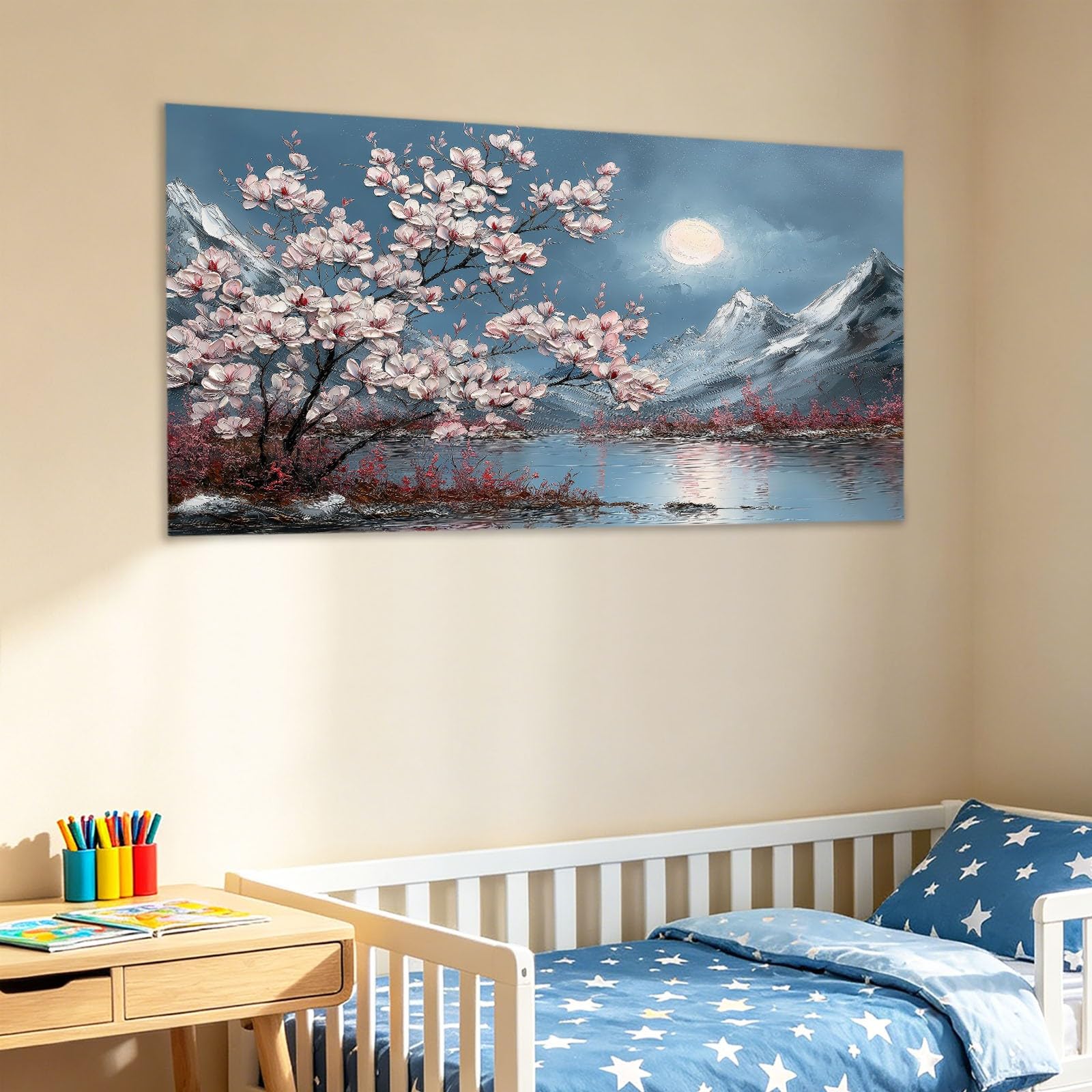 Lienzo decorativo grande para pared, 160 x 80 cm