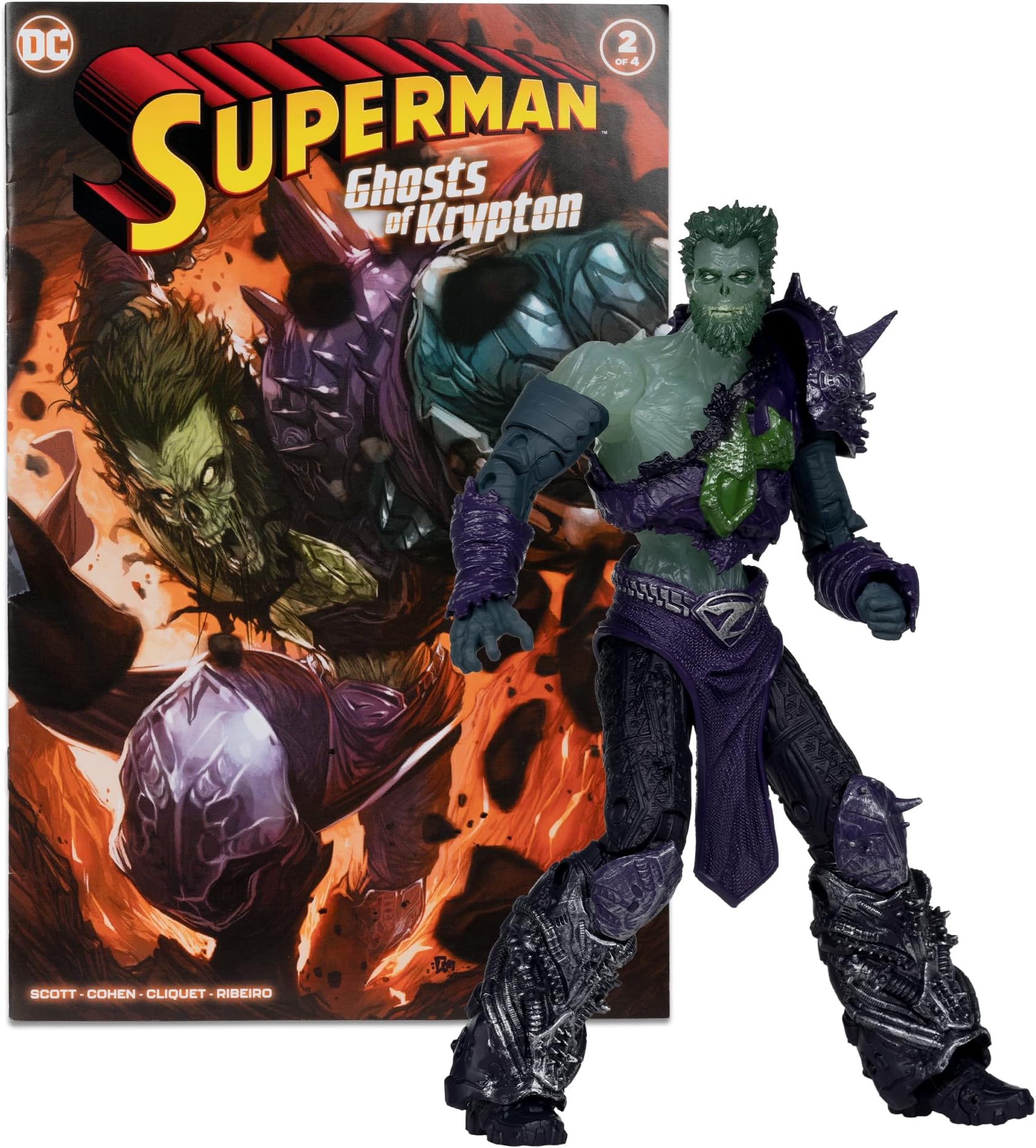 DC Direct - Superman: Ghosts of Krypton - Page Punchers - 7" Ghost of Zod Figure with Comic