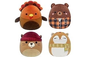 Squishmallows Original 5-Inch Halloween Harvest Plush Collection Set of 4 Exclusive Plushies