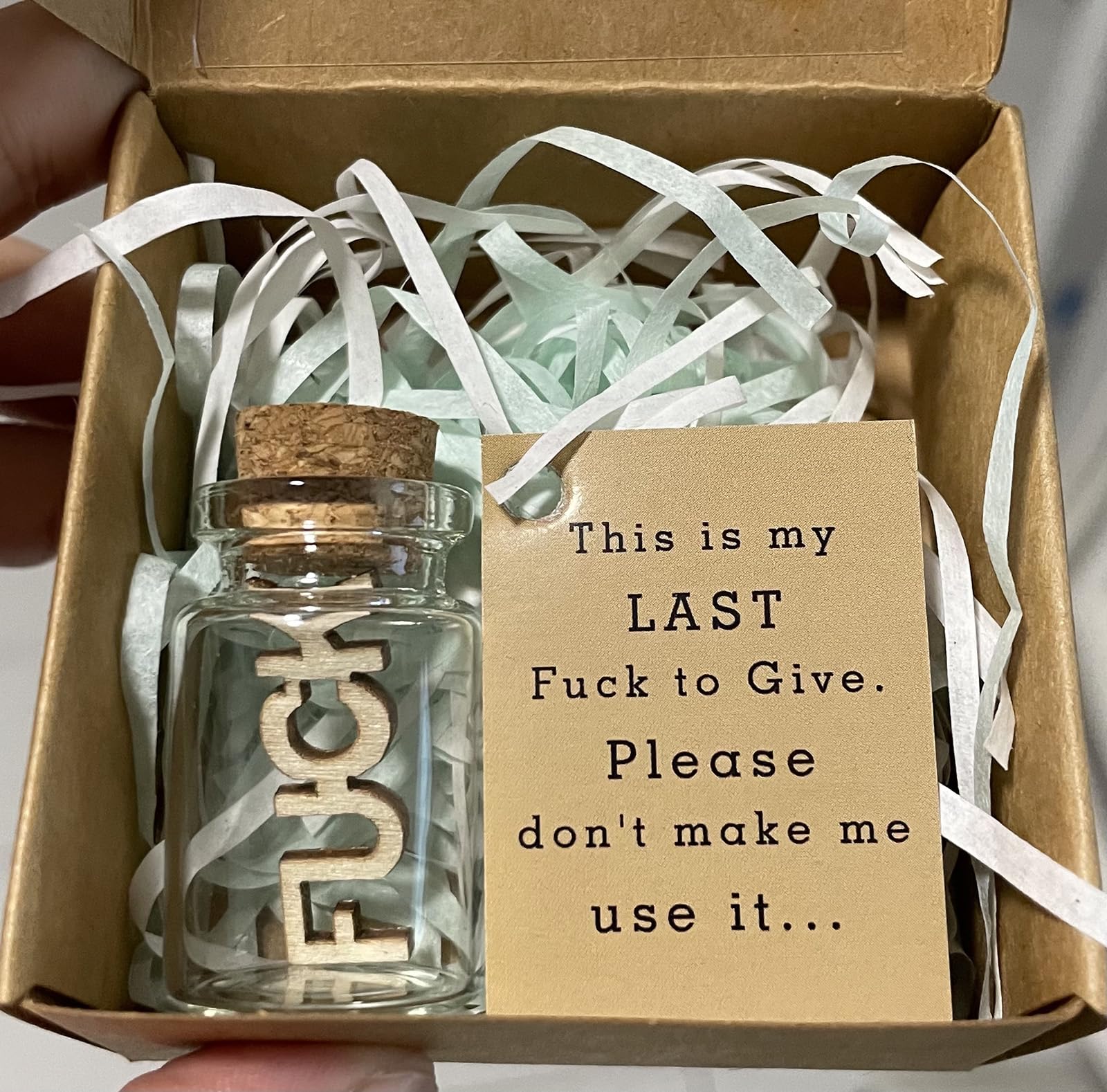 My Last Fuck to Give Miniature Bottle Trinket, Unique Gifts, Christmas Gifts for FriendsFunny Gifts, Swear Bottles, Swear Jars
