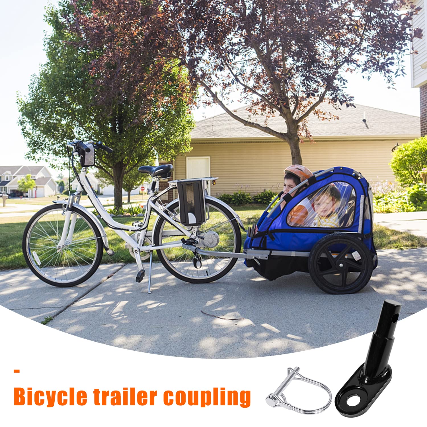 XPOOP Coupleur de Remorque de Vélo, Connecteur en Attache XPOOP Coupleur de Remorque de Vélo, Connecteur en Attache