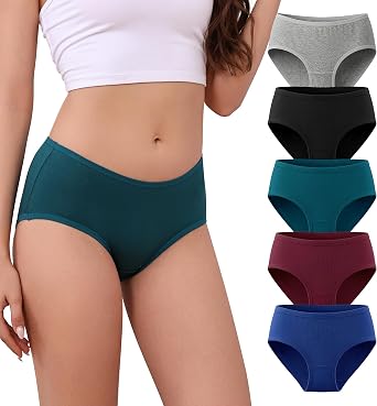 Womens Hipster Panties Viscose Bamboo Soft Stretch Underwear 5 Pack
