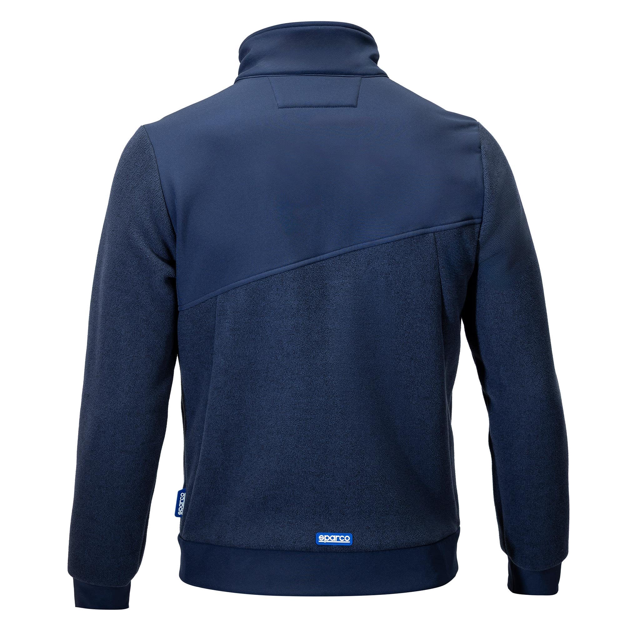 Sparco - Grit Fleece Full Zip Crestone - Skuteczna izolacja termiczna - Wodoodporne wkładki - Tkanina polarowa - Wzmocnienia w krytycznych obszarach