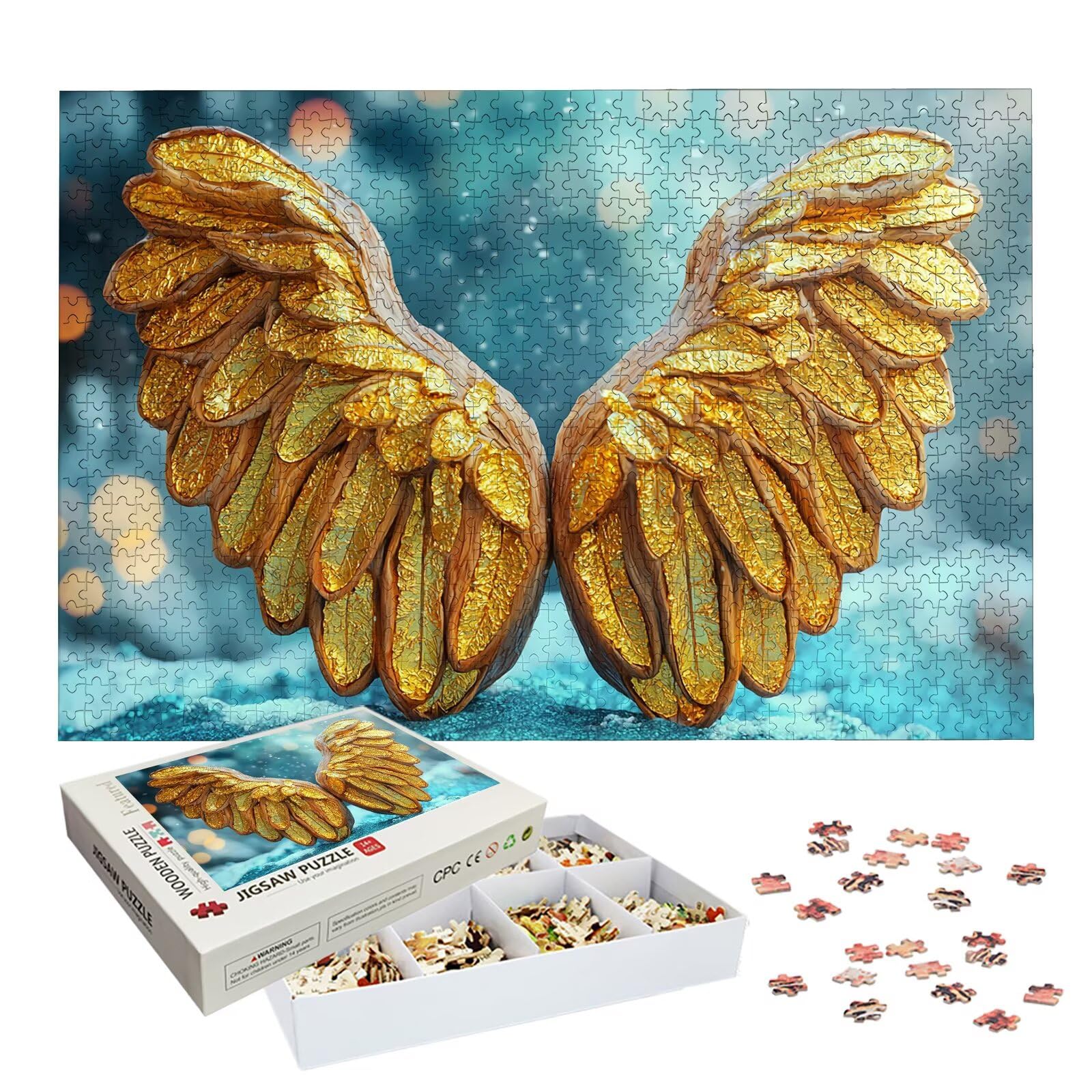 Puzzle 6000 Teile, Flügel Puzzle 6000 Teile Erwachsene, Klassische Puzzles Fantasie, Holzpuzzle Erwachsene, Puzzlespiele für Die Ganze Familie, Geschenke für Frauen, Geschenke für Männer, Dekor, -8989