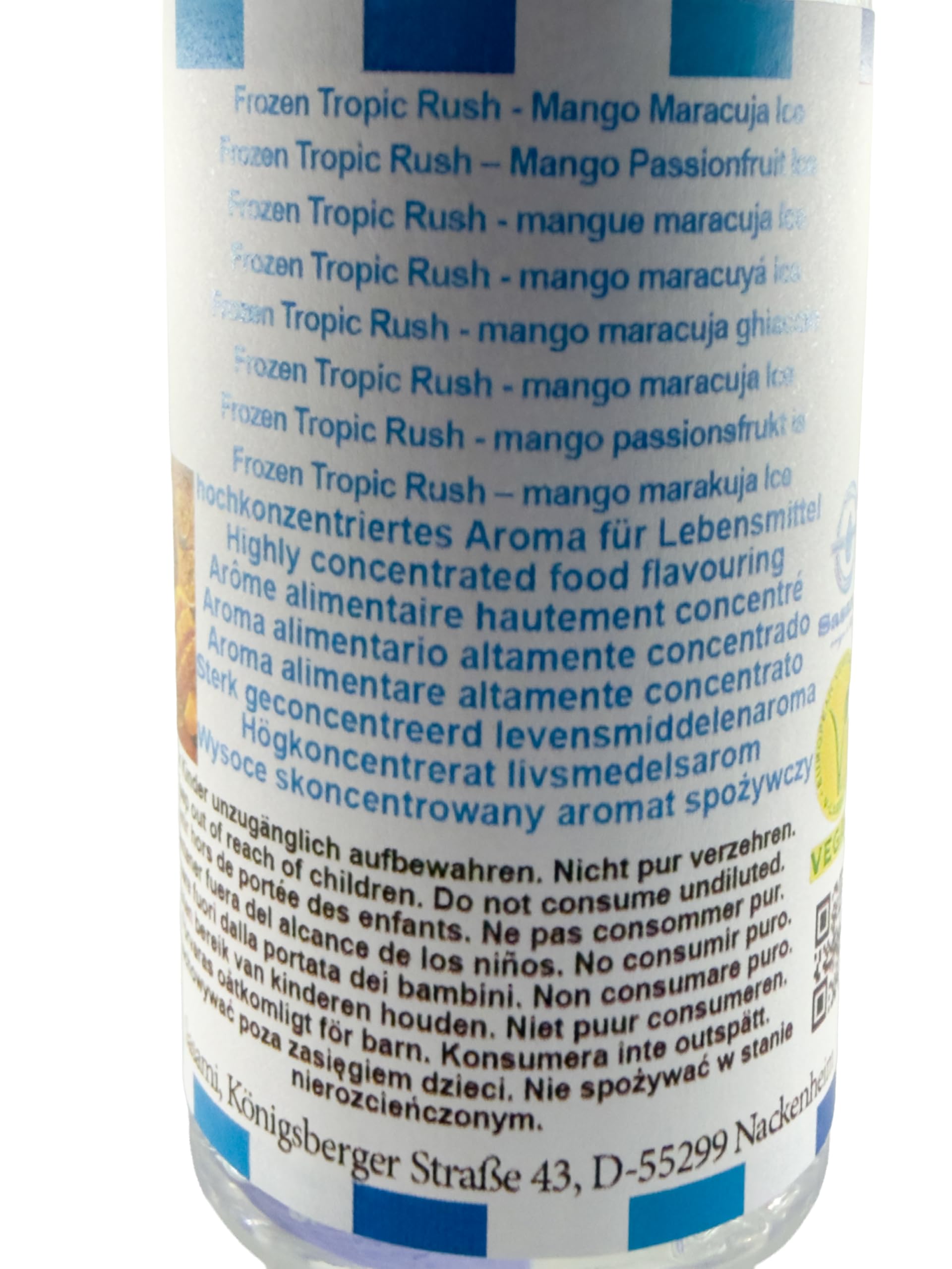 Frozen Tropic Rush – mango marakuja Ice aromat koncentrat – Wegański – Sasami – 100ml