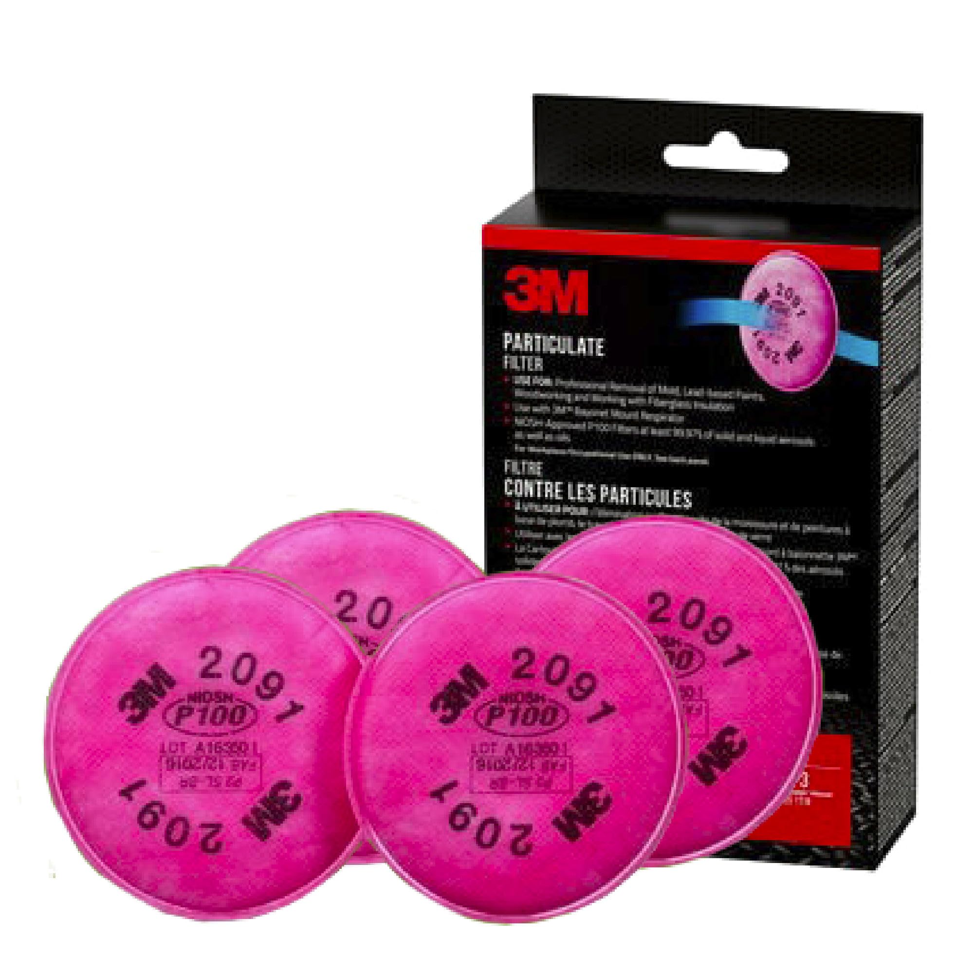 3M 防塵マスク 2091 P100 　10組20枚入り 3M P100 Performance Filter 2091, 2 Pairs, Use With Any 3M Bayonet