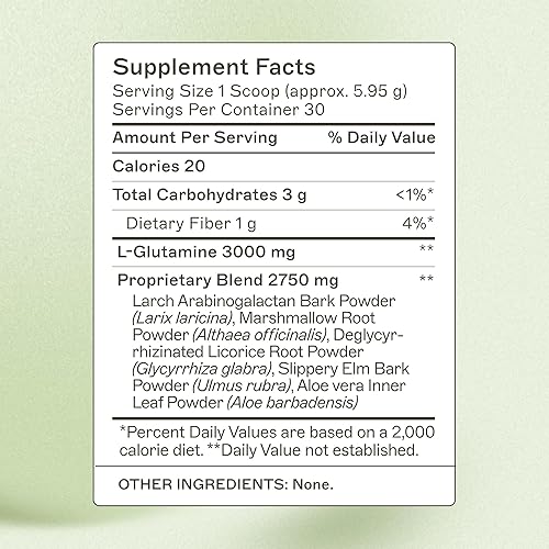 Miniatura 2 de Dr Amy Myers - Polvo revive el intestino con fugas para la reparación intestinal  L polvo de glutamina para reducir síntomas como estreñimiento SII