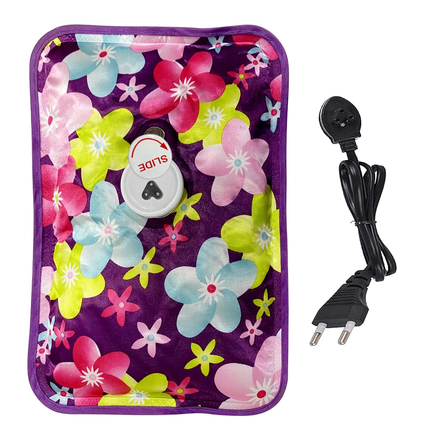 LASERBOT Hot Water Bag Electric Heating Pad Hot Bags for Pain Relief Heating Bag Hot Pack Water Bag for Pain Relief Hot Bag Electric Hot Gel Bag for Back Pain Relief Men & Women with Charging Cord (Multicolor)