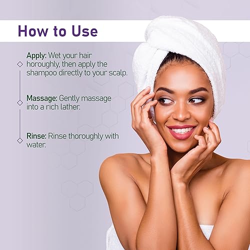 Miniatura 5 de NouriTress Champú estimulante para el cuero cabelludo, champú para cuero cabelludo seco, promueve el crecimiento del cabello con alcanfor, menta y