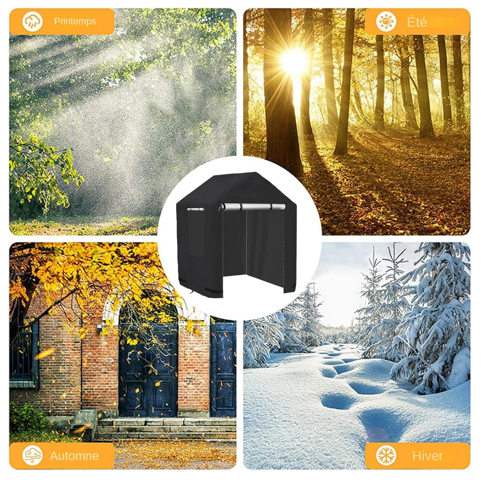 Housse De Fauteuil De Jardin Extérieur Avec Siège Profond Housse De Chaise De Patio Impermeable 210d Uv Et Coupe Vent Avec Corde Reglable 8989120 Cm 85047389