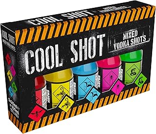 Cool Shots Mixed Vodka Shots 5x20ml | Strawberry, Tropical, Blue Lemon, Berry Burst, Apple | Perfect for Stocking Fillers, Chrsitmas, Parties and Celebrations