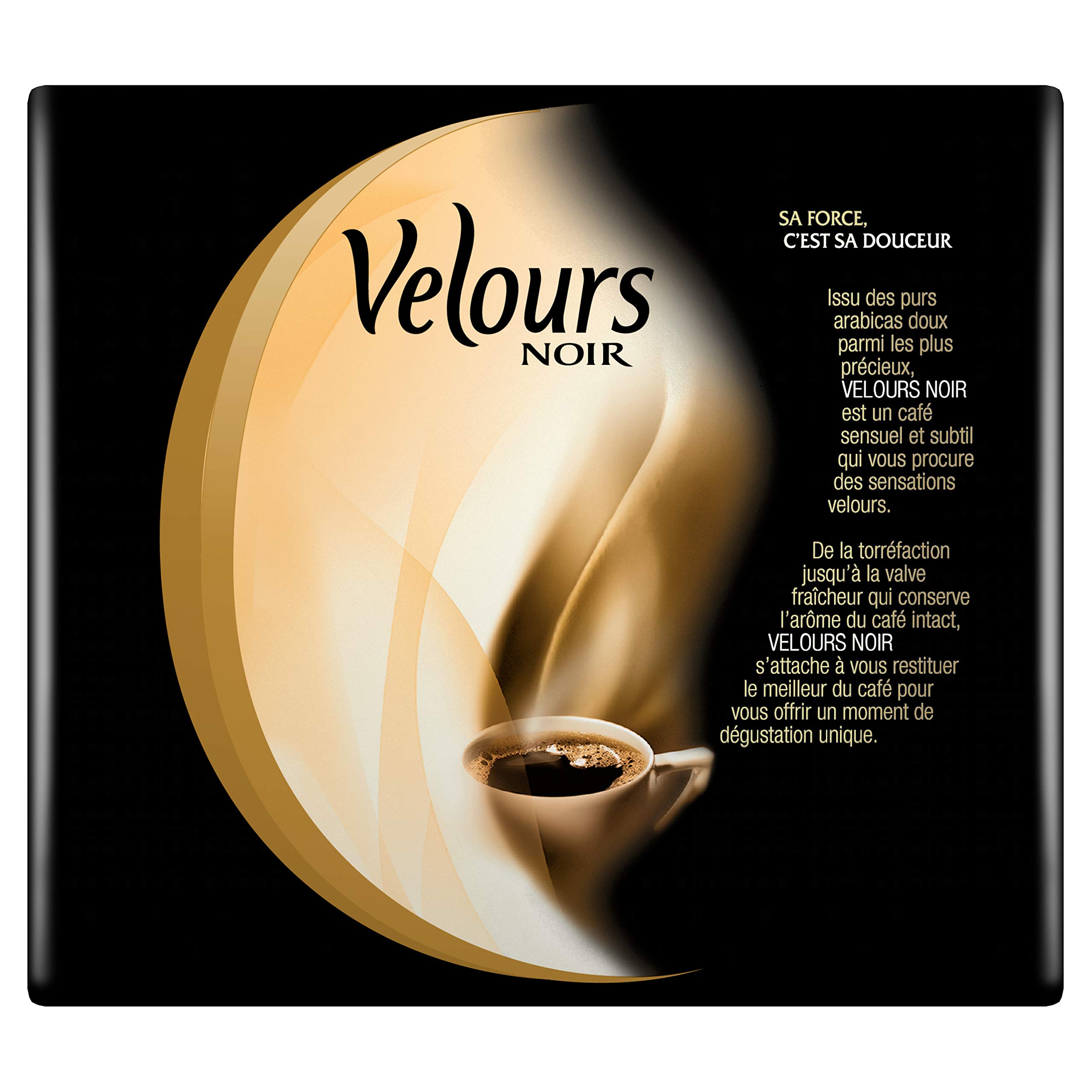 Velours Noir Café Moulu Café 500g (Lot de 6)