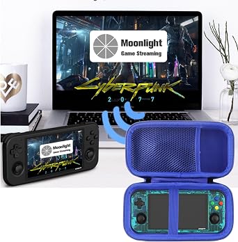 Hard Carrying Case Compatible with Retroid Pocket 4/4pro/Pocket 3/3 Plus Retro Game Handheld Console (For Retroid Pocket 3 blue)