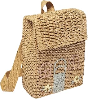 Artesanal Mochila Meninas Das Mulheres Boemia Ocasional Saco de Praia bolsa de Palha Moda Viajar Bolsa de Palha Bolsa de Rattan Tecido Bolsa com Alças