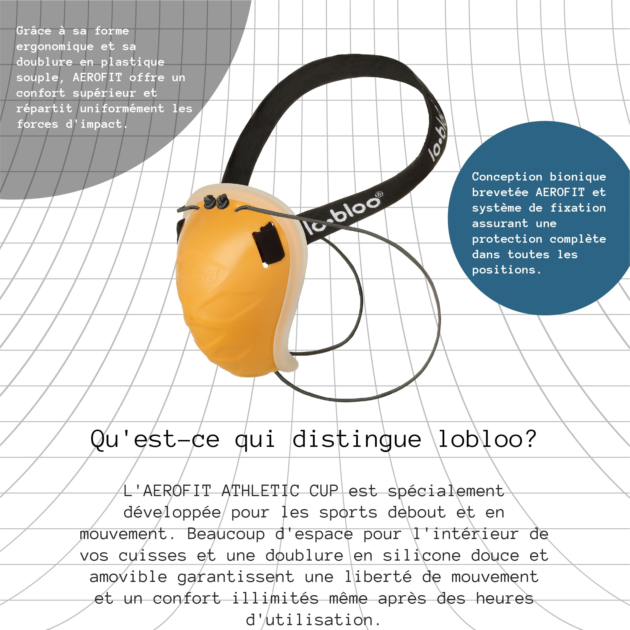 AEROFIT Enfant lobloo Coquille de Sort brevetée pour Les Sports pratiqués Debout comme Le Muay Thai, Le karaté, Le Hockey, Le Baseball.