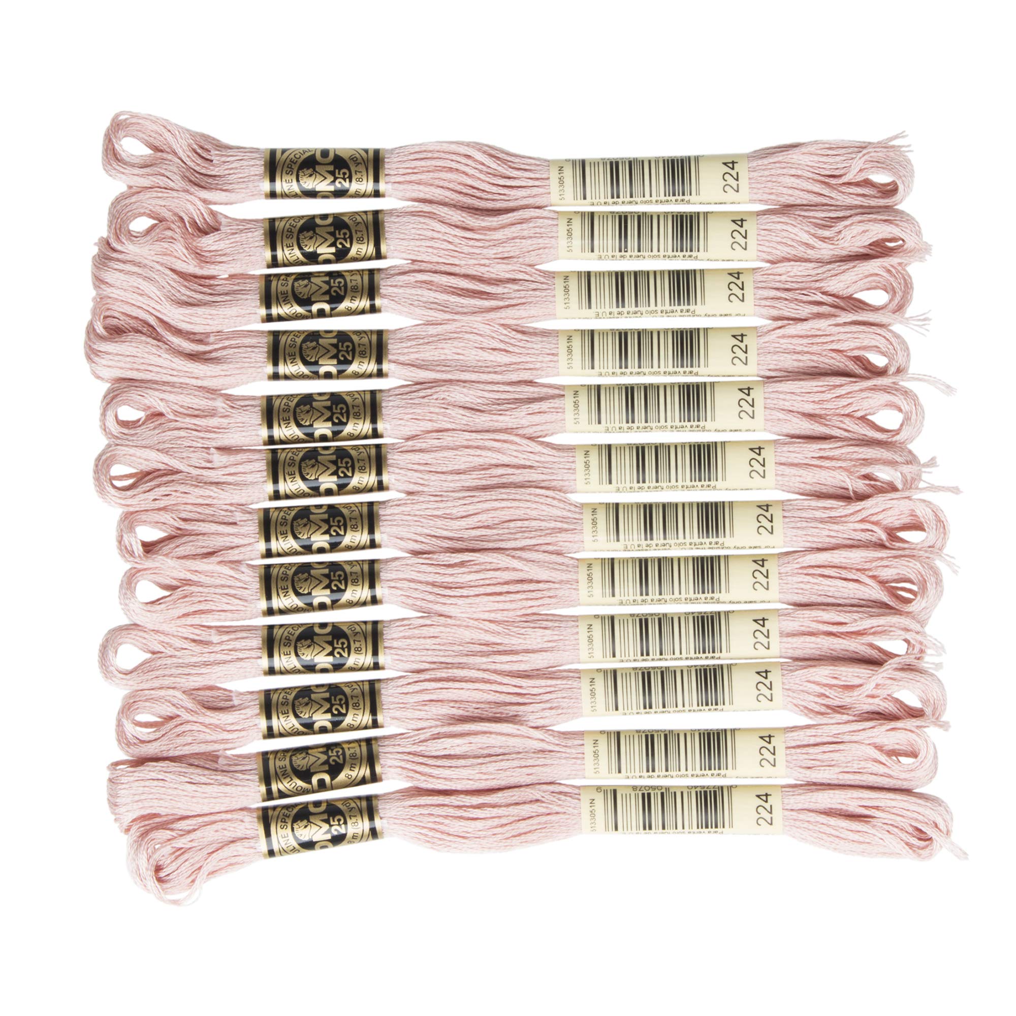 DMC 6-Strand Embroidery Cotton Floss, Very Light Shell Pink